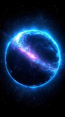 Obraz premium Cosmic Planet Glow