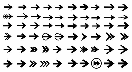 Naklejka premium Decorative Arrow Icons Set