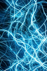 Fototapeta premium Abstract Blue Light Trails.