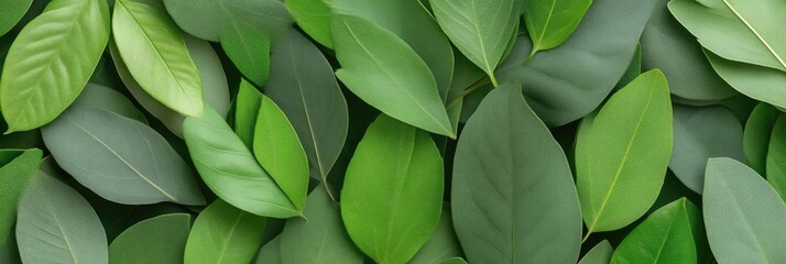 Obraz premium Vibrant Green Leaf Arrangement