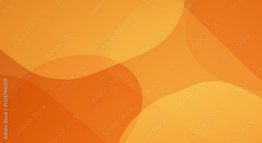 Aufkleber abstract background with overlapping orange color circles