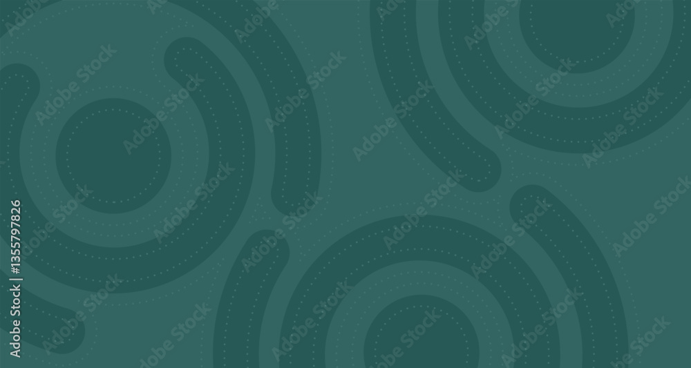 Poster abstract geometric background with circular motifs. characterized by smooth lines set against a deep