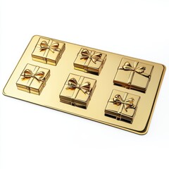 Golden Present Boxes Layout