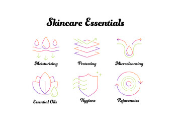 Skincare Essentials. Moisturizing, Protecting, Microcleansing, Essential Oils, Hygiene, Rejuvenates. Wellness.