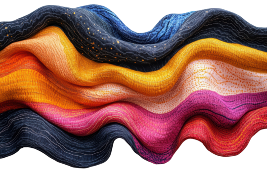 Colorful wave patterns in vibrant hues creating a dynamic visual appeal.