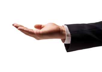 hand reaching out Isolated on Transparent or White Background