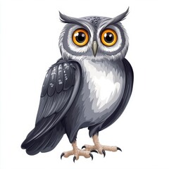 Fototapeta premium Colorful Cartoon Owl Design