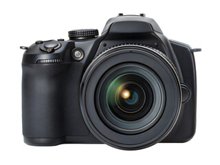 Digital photo camera isolated on transparent background. Png