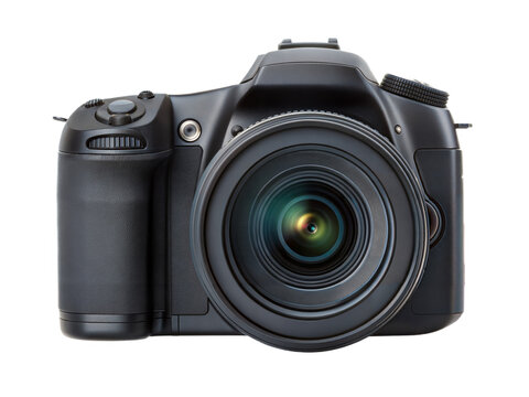 Digital photo camera isolated on transparent background. Png