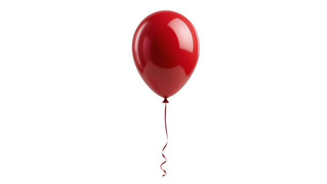 Feeling festive? let this vibrant red balloon lift your spirits and add a pop of color to your day transparent background