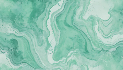 Abstract Marble Texture in Light Green Tones Background Design