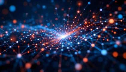 Obraz premium Dynamic 3D Abstract Rendering with Smooth Blue and Green Gradient Background