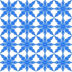 seamless floral pattern This image showcases a symmetrical geometric pattern resembling flowers or snowflakes, emphasizing balance, order, and intricate detail.