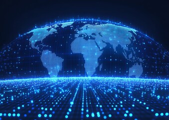 Fototapeta premium Global Digital Network. (1)