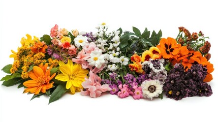 Obraz premium Colorful Flowers Displayed on Shop Counter