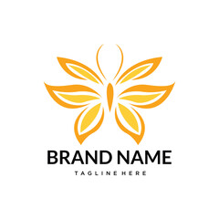 Obraz premium butterfly gradient logo design