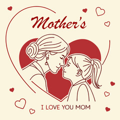 Happy Mother's Day' and 'I Love You Mom