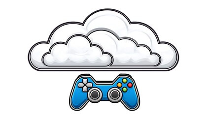 Cloud Gaming Controller Icon.
