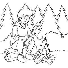 Burn Marshmallow On The Jungle 