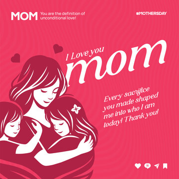 elegance mothers day celebration poster