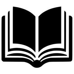 Book logo silhouette