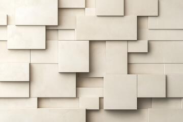 Obraz premium abstract 3d wall panel geometry shape modern design varies material. 