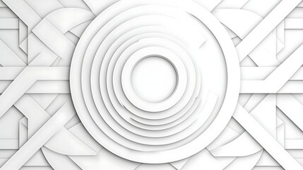 Fototapeta premium Abstract White Circular Design. (1)