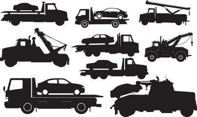 Tow Truck Silhouette