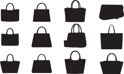 Women's Bag Silhouette Vector