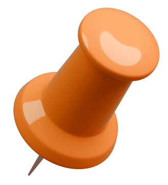 3D背景素材_画鋲_オレンジ