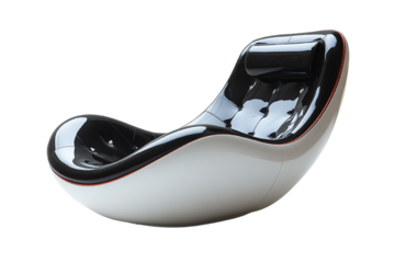 Modern ergonomic lounge chair with a sleek design, perfect for relaxation and contemporary interiors.