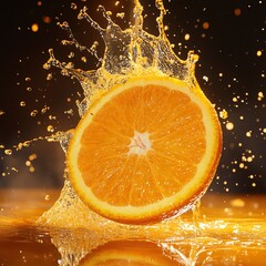 Orange slice with splash (1)