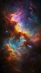 Cosmic Nebula Wallpaper Vibrant Galaxy Mobile Wallpaper for Stunning Screens