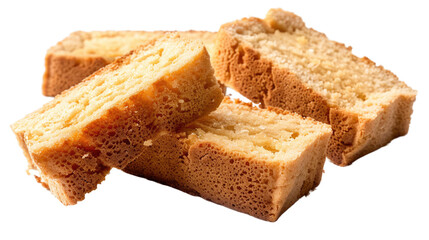 Crispy Croutons: A close-up, appetizing image of golden, crispy croutons, perfect for salads, soups or snacks.