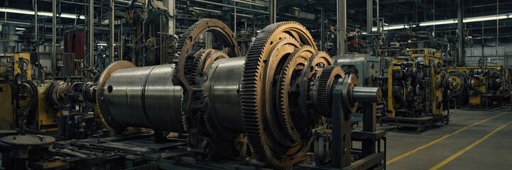 Large gears in a factory
