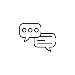 Chat icon design with white background stock illustration