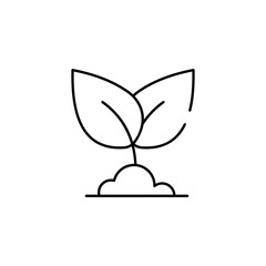 Natural icon design with white background stock illustration