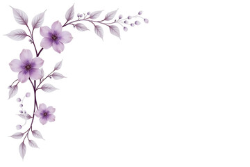Fototapeta premium lilac flowers border