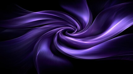 Obraz premium swirling, abstract design in vibrant purple hues creates dynamic and mesmerizing visual effect