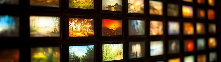 Scenic image wall display.