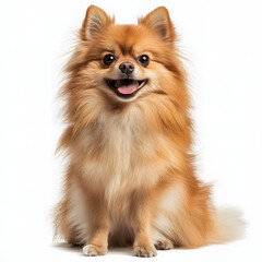 Obraz premium pomeranian dog isolated on white background
