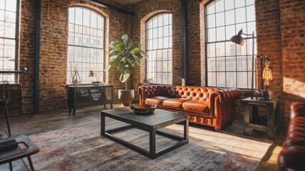Industrial Loft Living Room