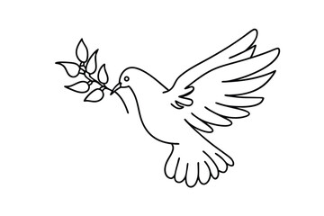 Dove of Peace Olive Branch, Symbol of Hope, Tranquility, Unity