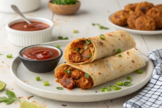 Manchurian Frankie. Indian Street Food.