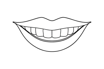 Smiling Lips, White Teeth, Oral Hygiene, Dental Care, Healthy Smile
