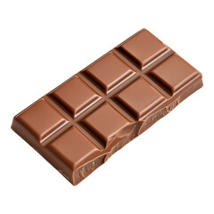 Chocolate Bar on a White  with Bite Taken