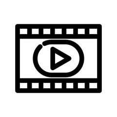 Video icon design template SVG