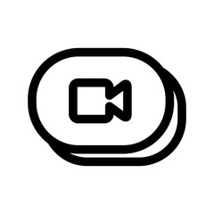 Video icon design template SVG