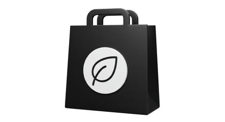 Isolated Leaf Bag ecology Concept