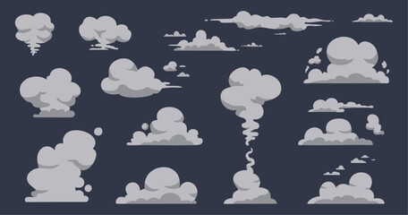 Stylized Smoke and Cloud Illustration Pack © FALLINDESIGN
